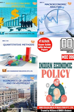IGNOU MEC Revised Syllabus 1st Year Hindi Help Books Combo Offer of MEC 101 MEC 2 MEC 103 MEC 4 MEC 205 (IGNOU Study Notes/Guidebook Chapter-wise) for Exam Preparation with Solved Previous Year Question Papers & Solved Sample Papers IGNOU MA Economics mec101 mec2 mec103 mec4 mec205