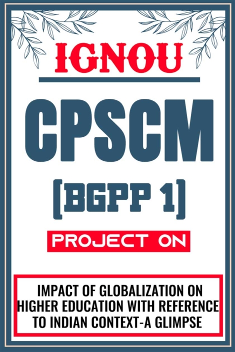 IGNOU-CPSCM-Project-BGPP-1-Synopsis-Proposal-&-Project-Report-Dissertation-Sample-3