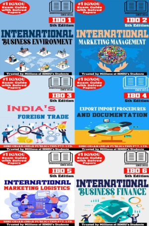 IGNOU PGDIBO Help Books Combo Offer of IBO 1 IBO 2 IBO 3 IBO 4 IBO 5 IBO 6 (5th Edition) (IGNOU Study Notes/Guidebook Chapter-wise) for Exam Preparations with Solved Previous Year Question Papers including Solved Sample Papers IGNOU PG Diploma in International Business Operations ibo1 ibo2 ibo3 ibo4 ibo5 ibo6