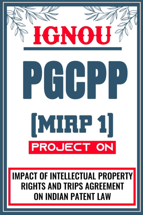 IGNOU-PGCPP-Project-MIRP-1-Synopsis-Proposal-&-Project-Report-Dissertation-Sample-1