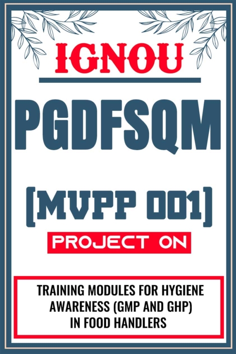 IGNOU-PGDFSQM-Project-MVPP-001-Synopsis-Proposal-&-Project-Report-Dissertation-Sample-2