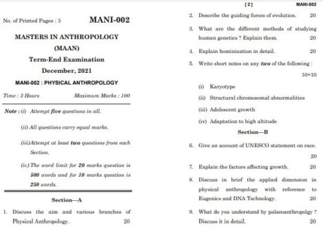 IGNOU MANI 2 Previous Years Solved Question Papers (December 2021) (MAAN) - Image 2