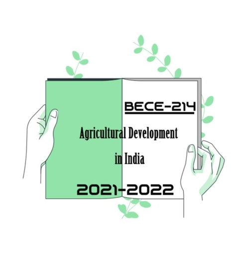 IGNOU BECE 214 Previous Year Solved Question Paper Agricultural Development in India (December 2021) IGNOU Bachelor of Arts (CBCS) bece214