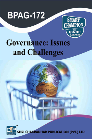 IGNOU BPAG 172 Previous Year Solved Question Paper Governance: Issues and Challenges (December 2021) IGNOU BAG Public Administration bpag172