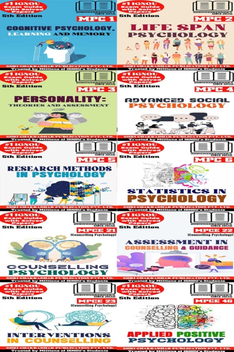 IGNOU MA Counselling Psychology Help Books Combo of MPC 1 MPC 2 MPC 3 MPC 4 MPC 5 MPC 6 MPCE 21 MPCE 22 MPCE 23 MPCE 46 (5th Edition) (IGNOU Study Notes/Guidebook Chapter-wise) for Exam Preparations with Solved Latest Previous Year Question Papers (New Syllabus) including Solved Sample Papers mpc1 mpc2 mpc3 mpc4 mpc5 mpc6 mpce21 mpce22 mpce23 mpce46