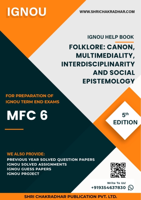 IGNOU MFC 6 Study Material & Book (MAFCS)