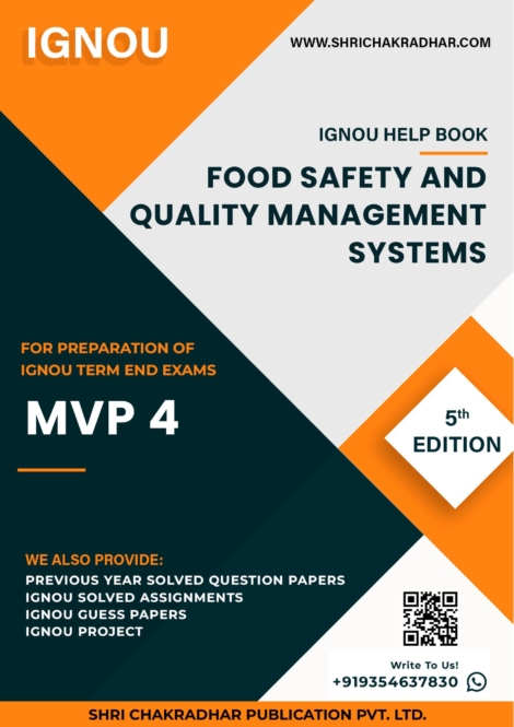 IGNOU MVP 4 Study Material & Book (MSCFSQM/PGDFSQM)