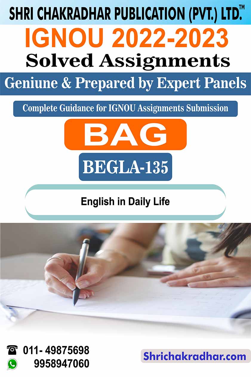 begla 135 solved assignment 2022 23 pdf