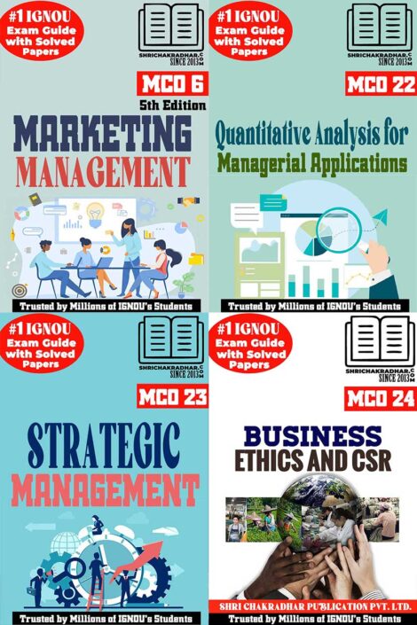 IGNOU MCOM 2nd Semester Study Materials & Books Combo (MCO 6 MCO 22 MCO 23 MCO 24)