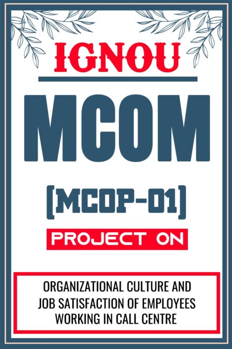 IGNOU-MCOM-Project-MCOP-01-Synopsis-Proposal-Project-Report-Dissertation-Sample-1