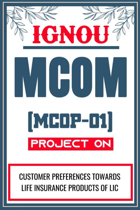 IGNOU-MCOM-Project-MCOP-01-Synopsis-Proposal-Project-Report-Dissertation-Sample-3