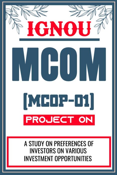 IGNOU-MCOM-Project-MCOP-01-Synopsis-Proposal-Project-Report-Dissertation-Sample-4