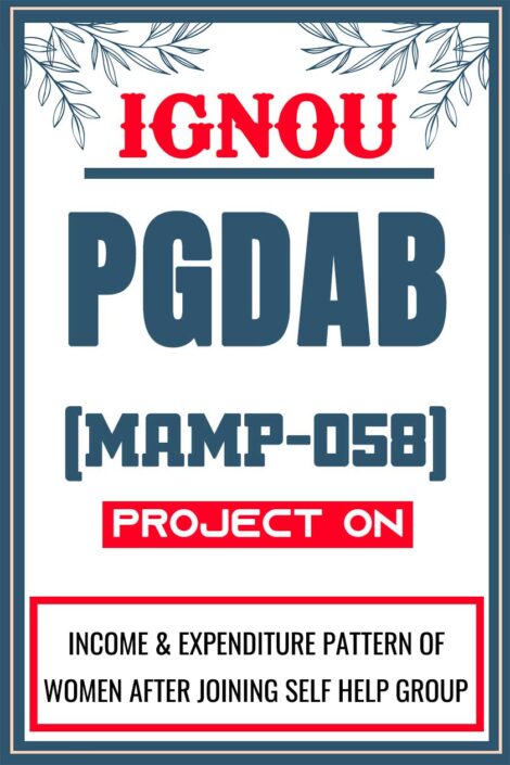 IGNOU-PGDAB-Project-MAMP-058-Synopsis-Proposal-Project-Report-Dissertation-Sample-1