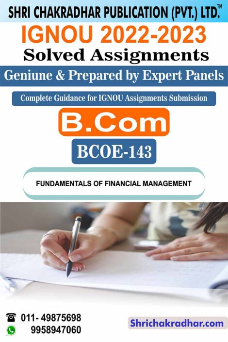 IGNOU BCOE 143 Solved Assignment 2022-23