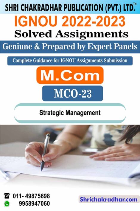 IGNOU MCO 23 Solved Assignment 2022-23