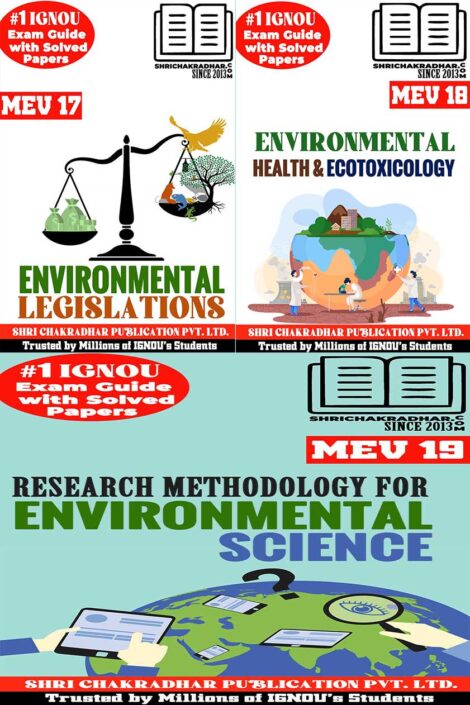 IGNOU MSCENV 3rd Semester Study Materials & Books Combo (MEV 17 MEV 18 MEV 19)