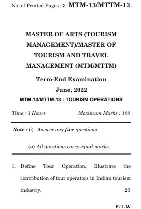 IGNOU MTTM 13 Previous Years Solved Question Papers (June 2022) (MTTM)