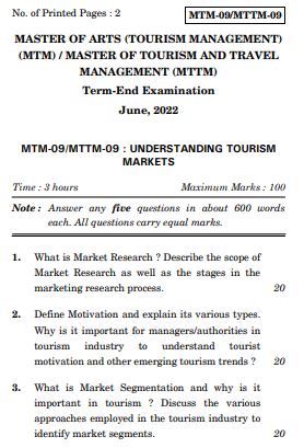 IGNOU MTTM 9 Previous Years Solved Question Papers (June 2022) (MTTM)