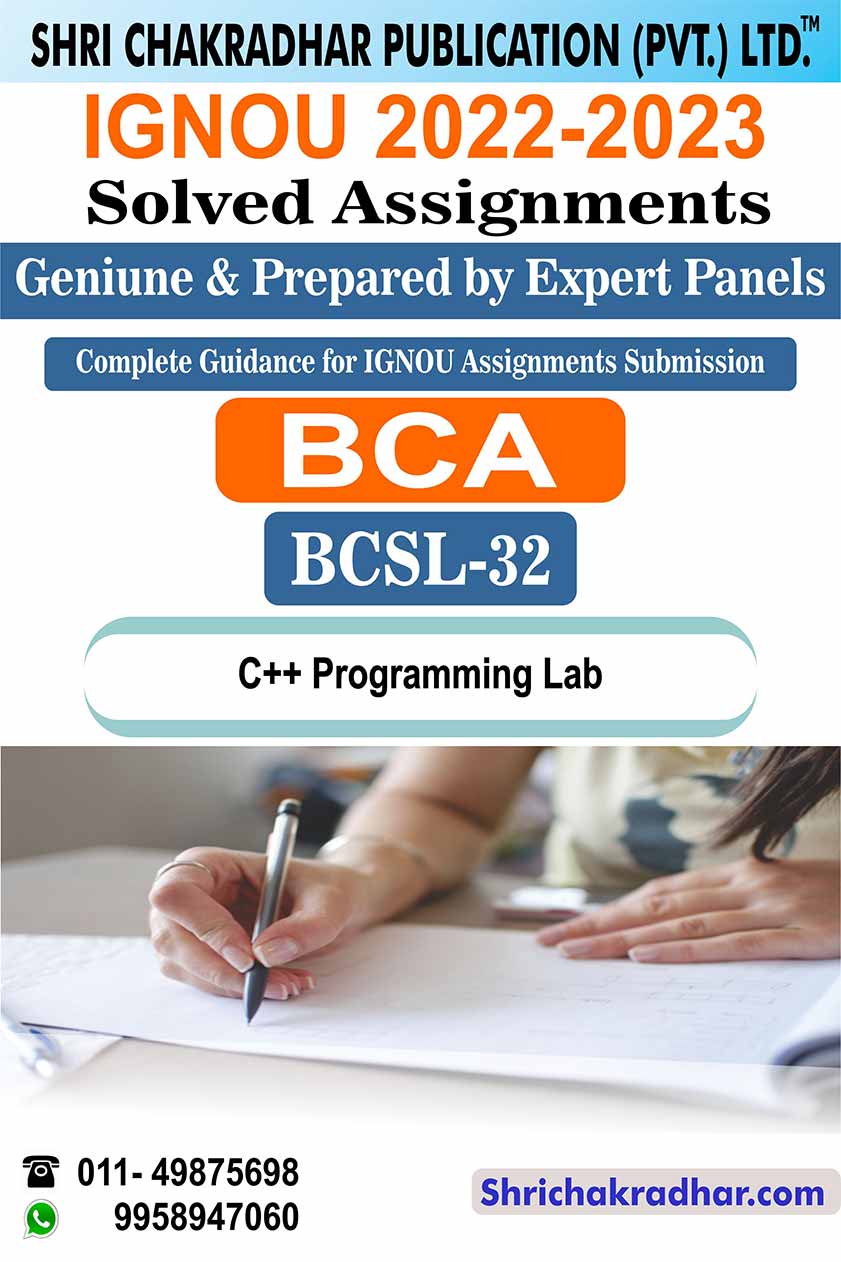 IGNOU BCSL 32 Solved Assignment 2022-23