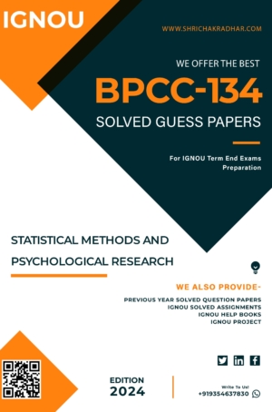 IGNOU BPCC 134 Guess Paper Solved PDF (BAG Psychology)