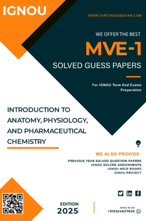 IGNOU MVE 1 Guess Paper Solved PDF (PGDPSM)