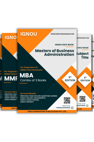 IGNOU MBA 4th Semester Study Materials & Books Combo (MMPH 5 MMPH 6 MMPH 9)