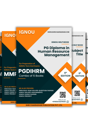 IGNOU PGDIHRM 1st Semester Study Materials & Books Combo (MMPC 11, MMPC 2, MMPH 1, MMPH 2, MMPH 4 MMPH 7)