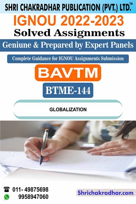 IGNOU BTME 144 Solved Assignment 2022-23