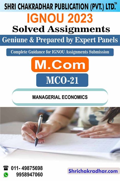 IGNOU MCO 21 Solved Assignment 2023