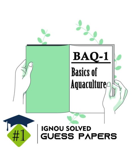 IGNOU BAQ 1 Guess Paper Solved PDF (DAQ)