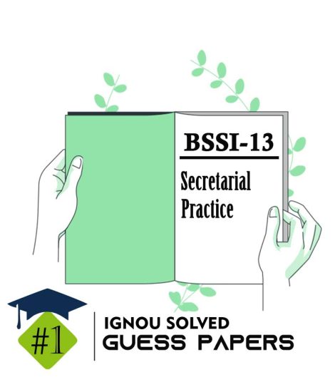 IGNOU BSSI 13 Guess Paper Solved PDF (DMOP)