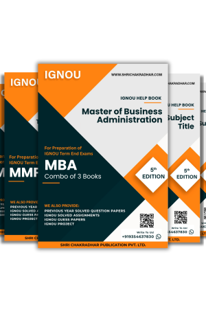 IGNOU MBA 4th Semester Study Materials & Books Combo (MMPM 9 MMP11 MMPB 5)