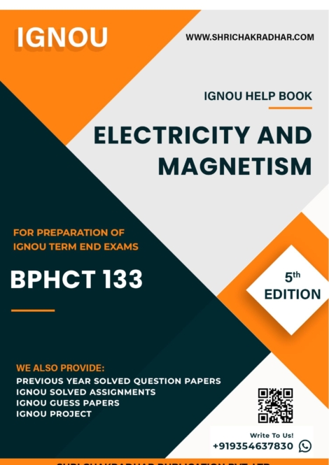 IGNOU BPHCT 133 Study Material & Book (BSCG Physics) 5th Edition