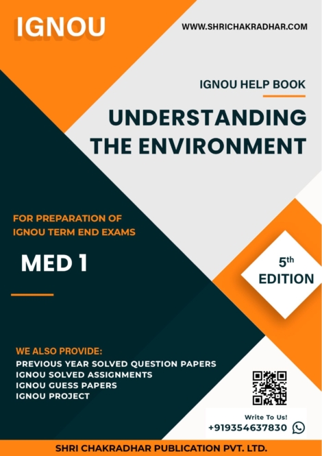 IGNOU MED 1 Study Material & Book (PGDESD)