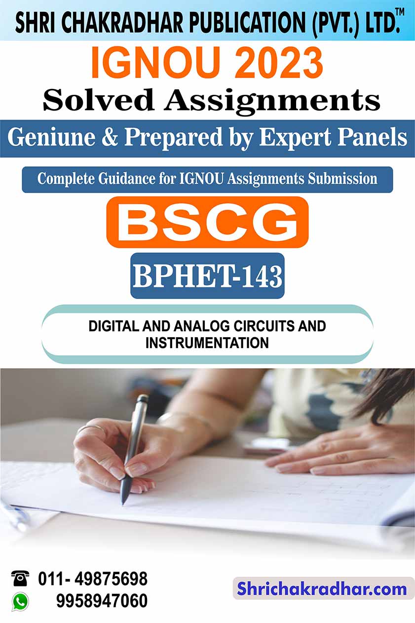 IGNOU BPHET 143 Solved Assignment 2023