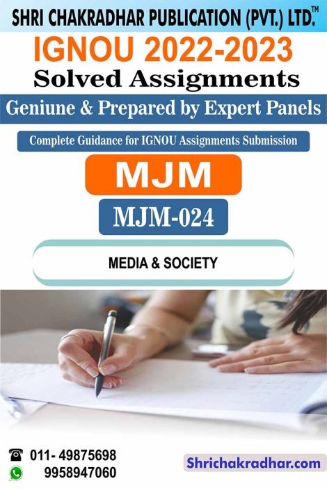 IGNOU MJM 24 Solved Assignment 2023-24