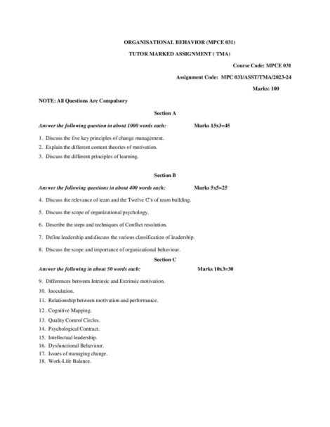 IGNOU MPCE 31 Solved Assignment 2023-24 - Image 2