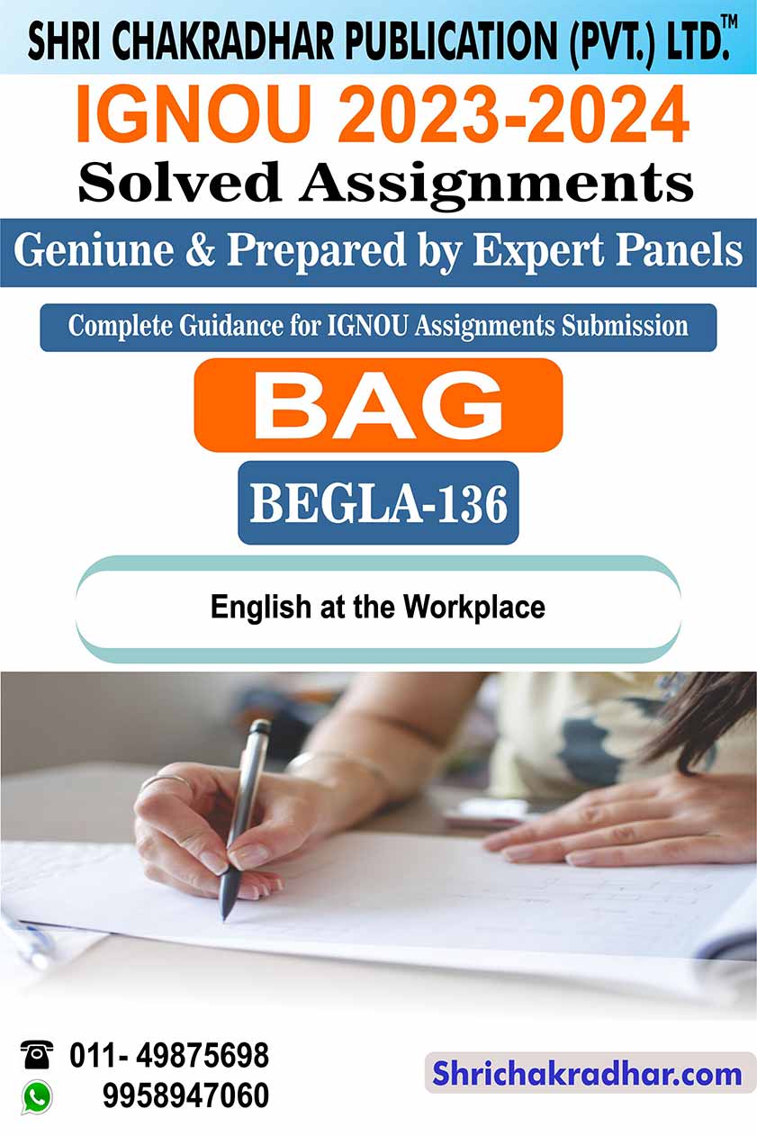 IGNOU BEGLA 136 Solved Assignment 2023-24