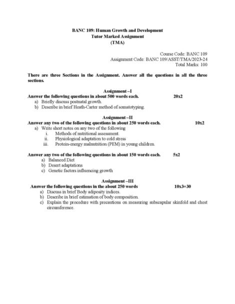 IGNOU BANC 109 Solved Assignment 2023-24 - Image 2