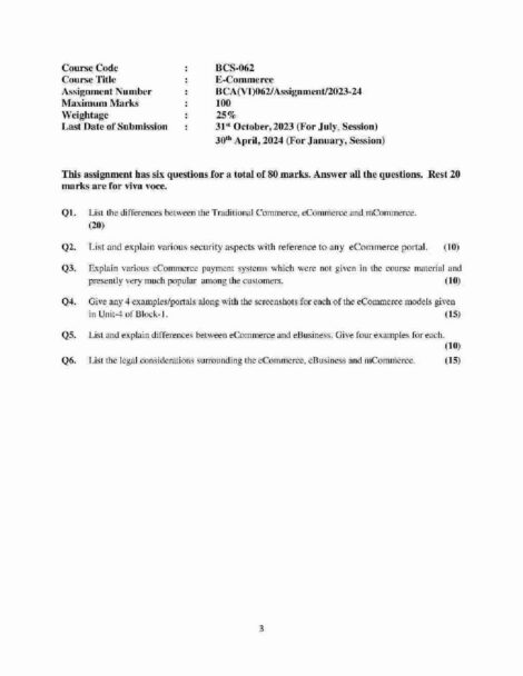 IGNOU BCS 62 Solved Assignment 2023-24 - Image 2