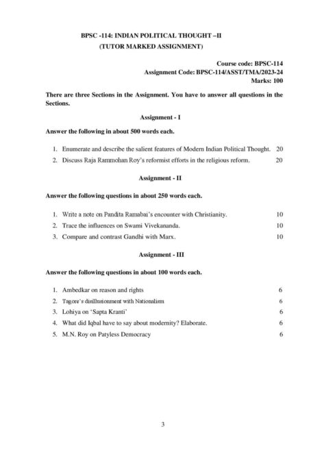 IGNOU BPSC 114 Solved Assignment 2023-24 - Image 2