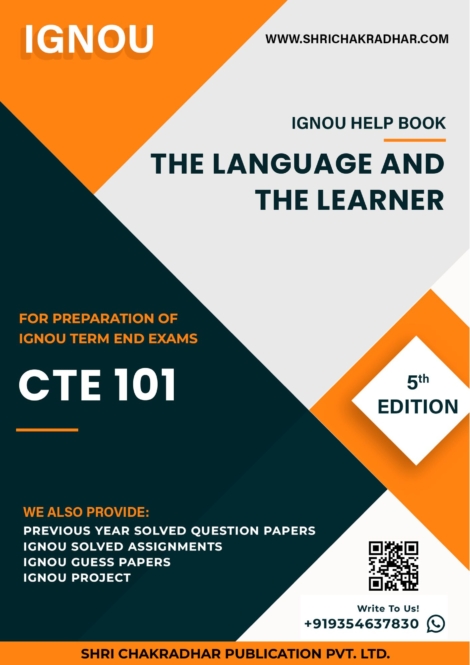 IGNOU CTE 101 Study Material & Book (CTE)