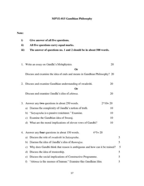 IGNOU MPYE 15 Solved Assignment 2023-24 - Image 2