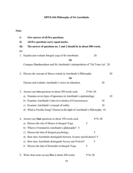 IGNOU MPYE 16 Solved Assignment 2023-24 - Image 2