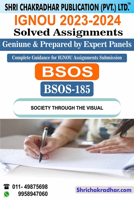 IGNOU BSOS 185 Solved Assignment 2023-24