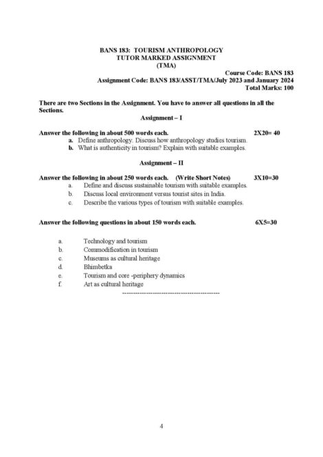 IGNOU BANS 183 Solved Assignment 2023-24 - Image 2