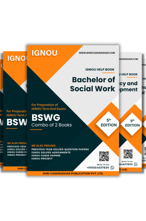 IGNOU BSW 5th Semester Study Materials & Books Combo (BSW 128 BSW 129)