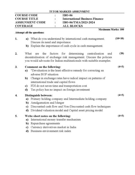 IGNOU MCO 6 Solved Assignment 2023-24 - Image 2