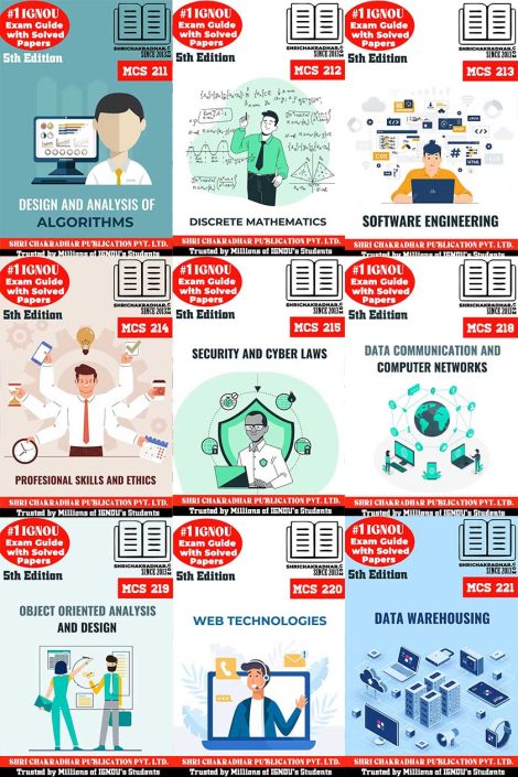 IGNOU MCA_New 1st Year Study Materials & Books Combo (MCS 211 MCS 212 MCS 213 MCS 214 MCS 215 MCS 218 MCS 219 MCS 220 MCS 221) 5th Edition