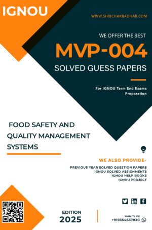 IGNOU MVP 4 Guess Paper Solved PDF (MSCFSQM)